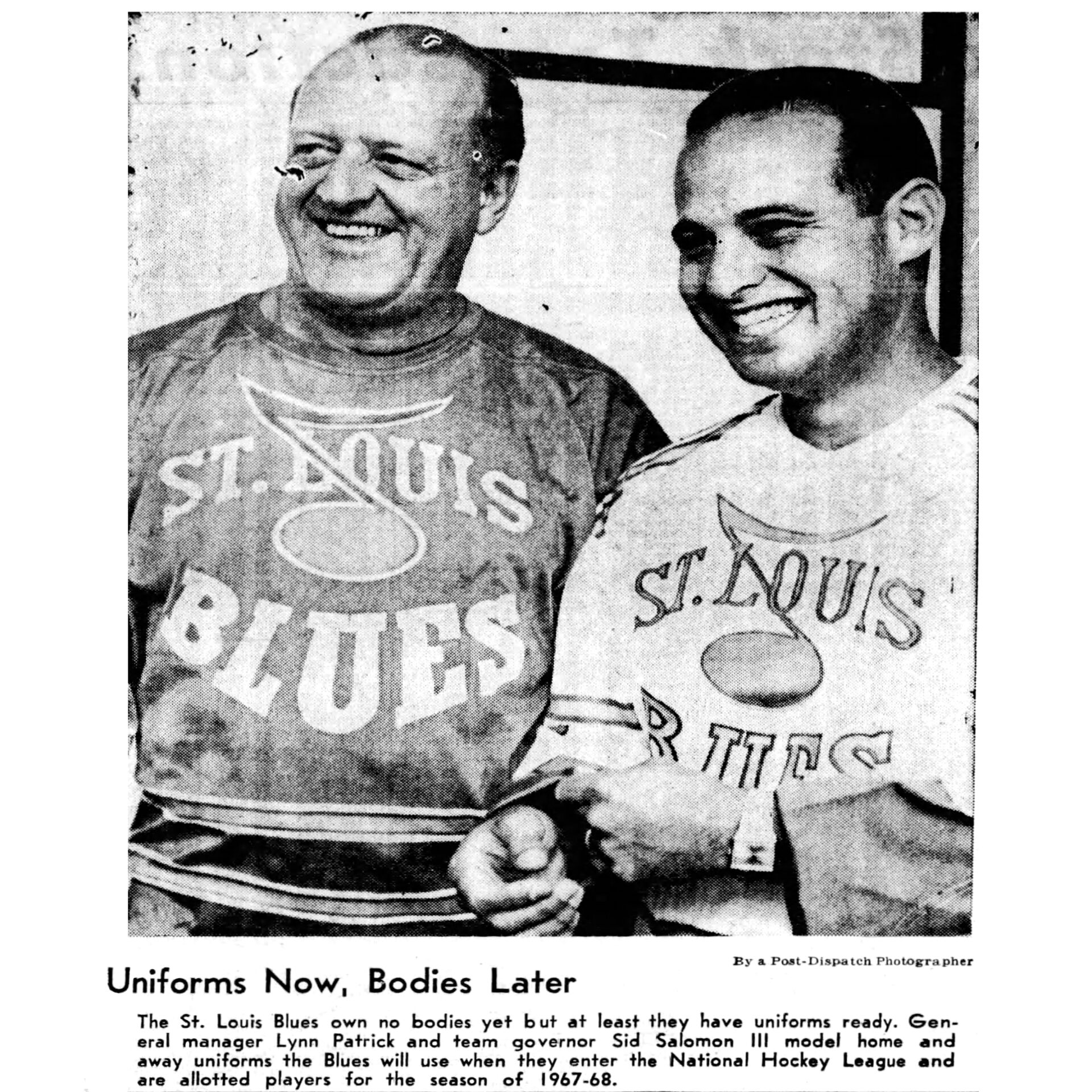 This Day In Hockey History -February 11- Vancouver snubbed coldly, brutally, as St Louis awarded expansion franchise before the Canucks.