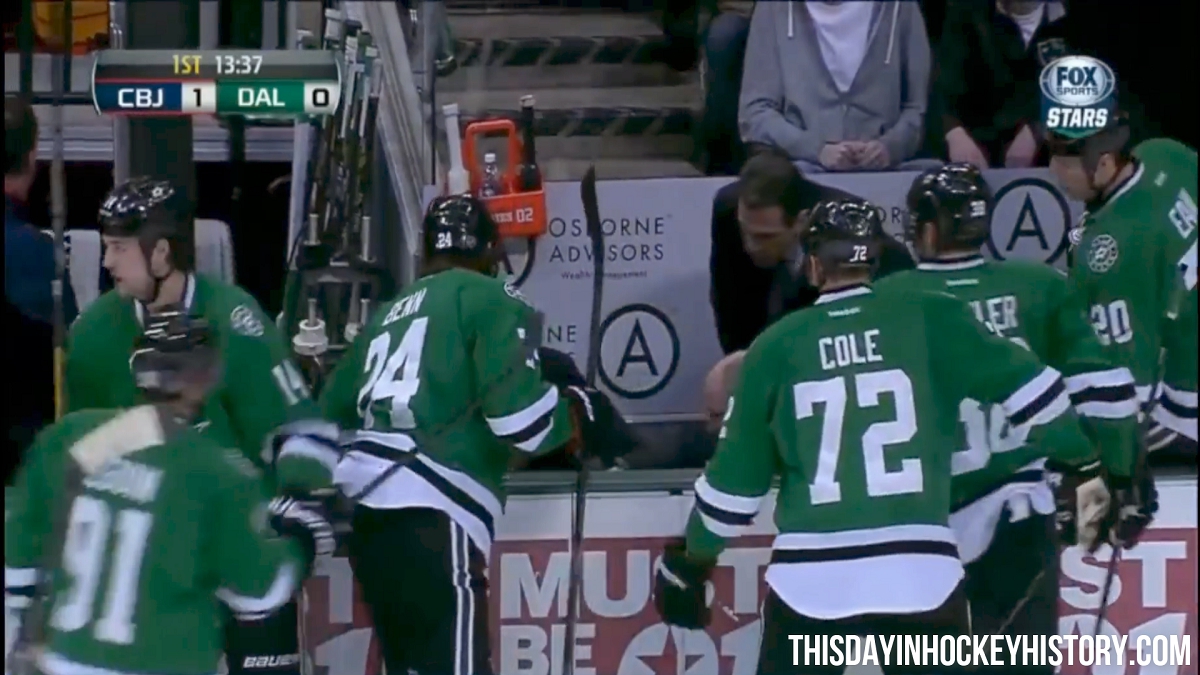 This Day In Hockey History-March 10, 2014-(VIDEO)Rich Peverly Collapses on Bench