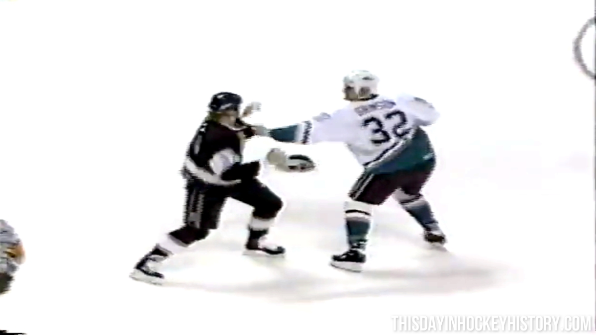 This Day In Hockey History-March 17, 1994-Stu Grimson Vs Marty McSorley