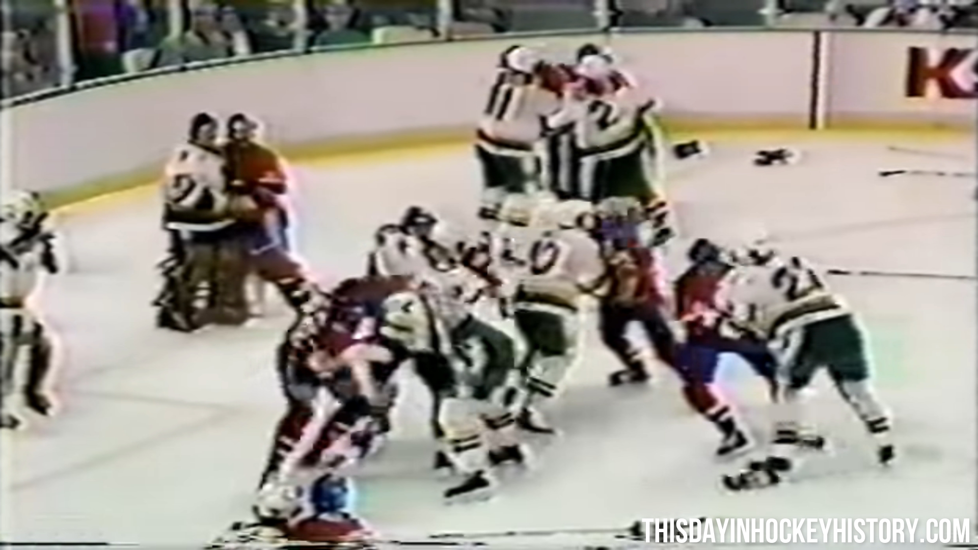 This Day In Hockey History-March 12, 1984-Kent Carlson vs Paul Holmgren & North Stars vs Canadiens Bench Clearing Brawl