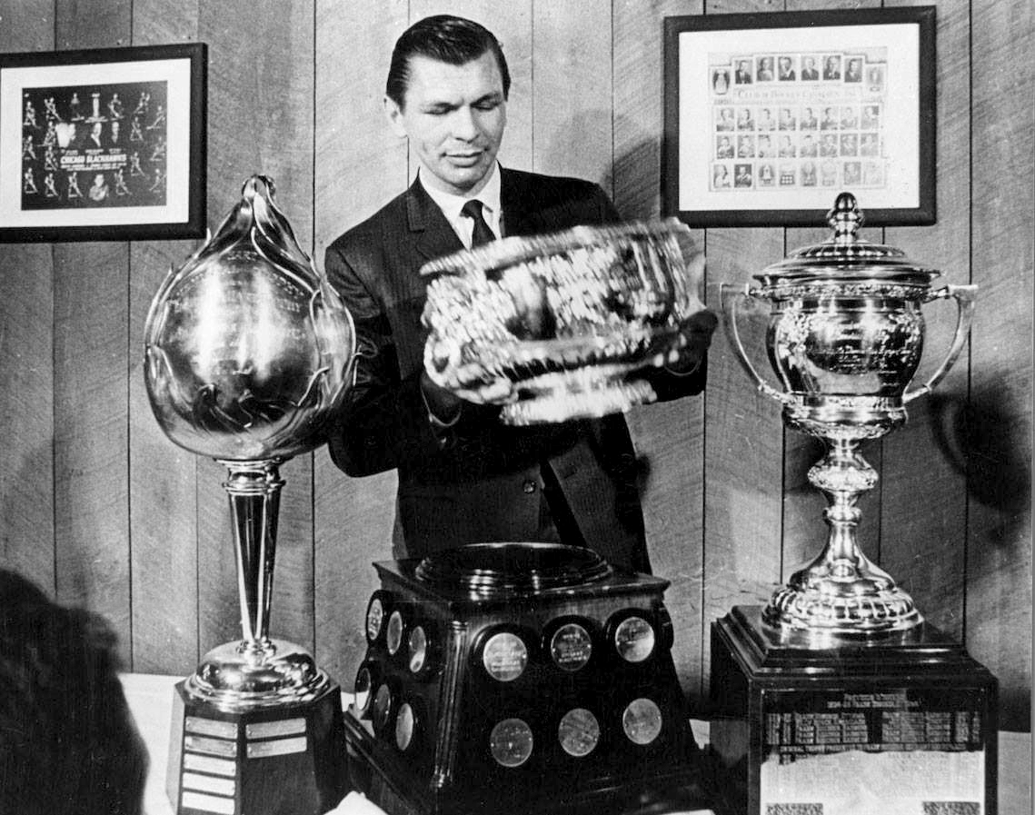 This Day In Hockey History-April 25, 1967-Mikita First Player To Take 3 Trophies