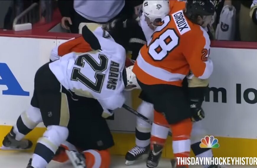 This Day In Hockey History-April 15, 2012-Flyers Penguins Game 3 Brawls