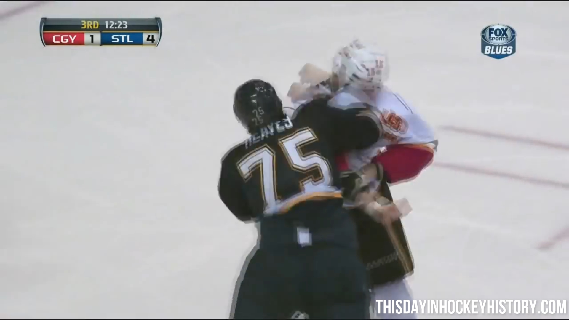 This Day In Hockey History-April 25, 2013-Ryan Reaves vs Tim Jackman Fight