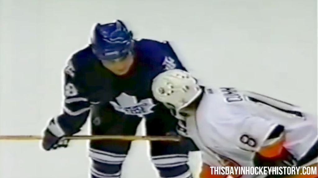 This Day In Hockey History-April 28, 2002- Maple Leafs Islanders Game 6 Hits, Scrums, Fights and Brawls