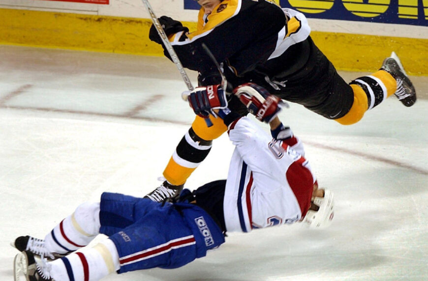 Kyle McLarem boston Bruins Richard Zednik Montreal Canadiens hit Injury