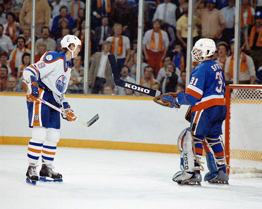 This Day In Hockey History-May 12, 1983-Smith brandishes mean stick at Gretzky
