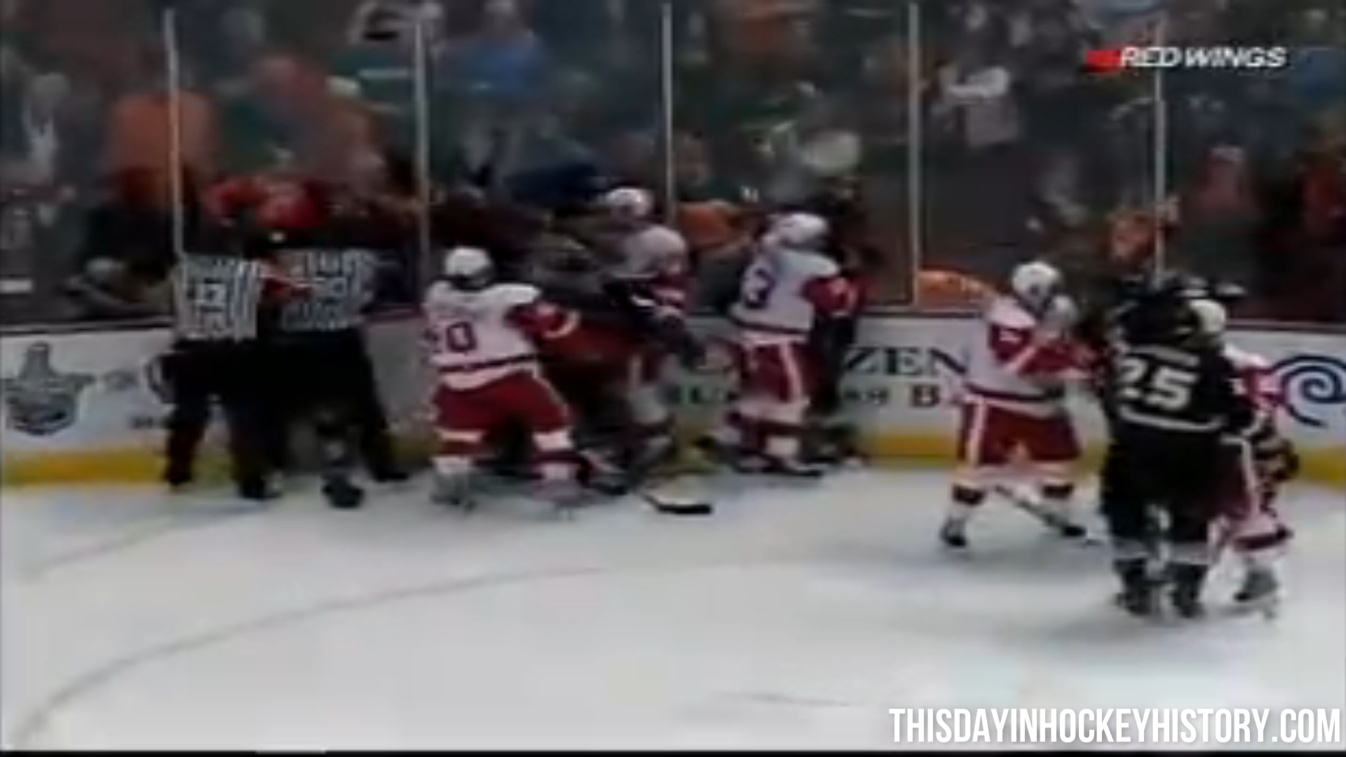 This Day In Hockey History-May 12, 2009- Red Wings, Ducks Line Brawl