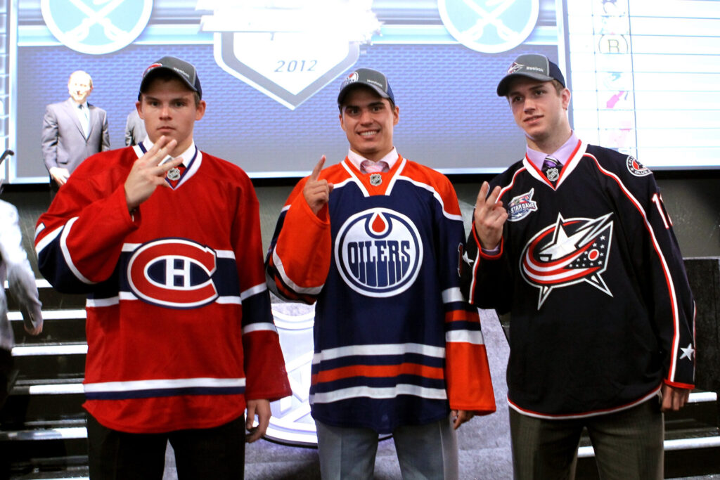 Alex Galchenyuk, Nail Yakupov and Ryan Murray, top 3 picks at the 2012 NHL Draft
