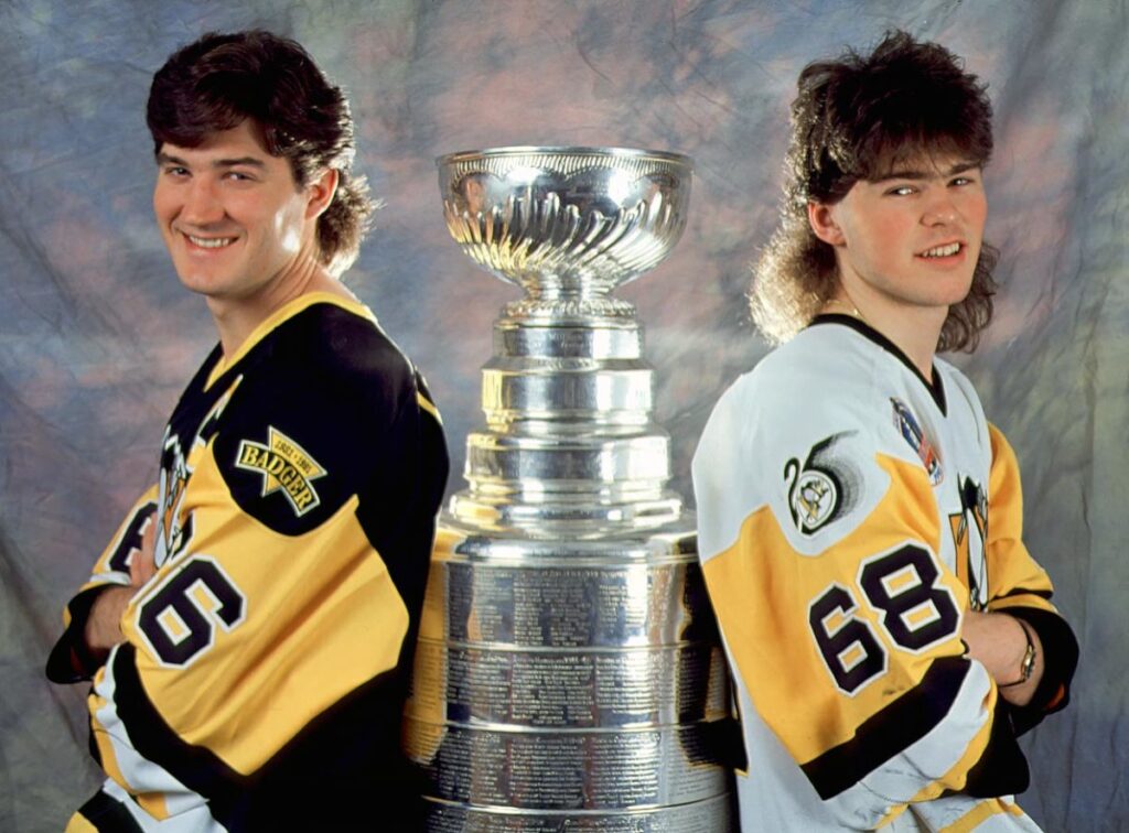 Pittsburgh Penguins 1991 Stanley Cup Jaromir Jagr Mario Lemieux
