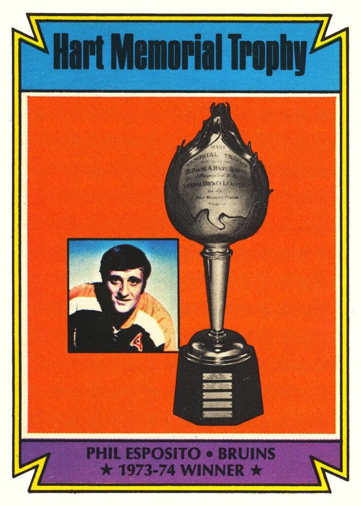 Phil Esposito Art Ross Trophy Hart Trophy