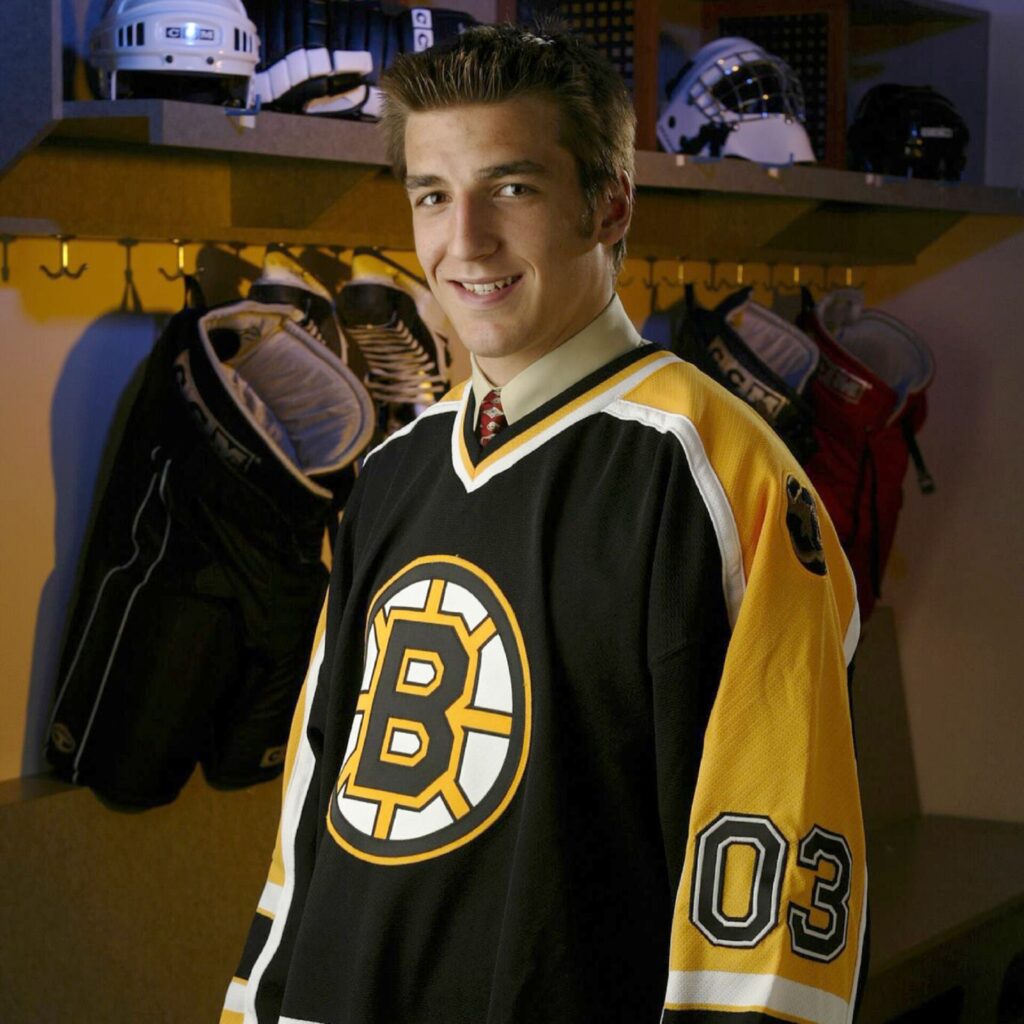 Patrice Bergeron 2003 NHL Draft Boston Bruins
