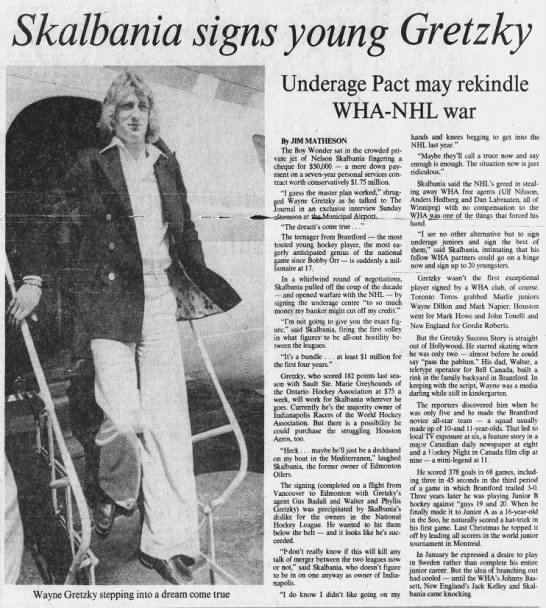 Wayne Gretzky WHA Indianapolis Racers